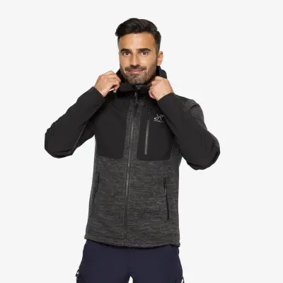 Wander Pro Wool Hoodie Herr Anthracite, Storlek:4XL