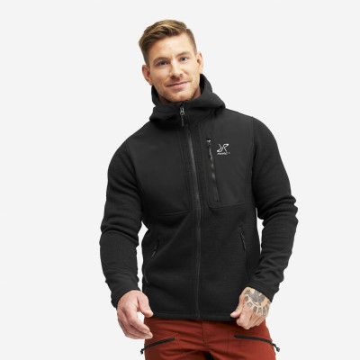 Wander Pro Wool Hoodie Herr Charcoal Black, Storlek:XL