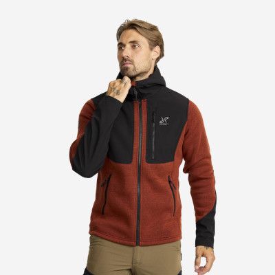 Wander Pro Wool Hoodie - Herr - Rusty Orange, Storlek:3XL - Herr>Tröjor>Hoodies