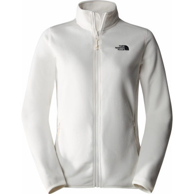 The North Face Women's 100 Glacier Full-Zip Fleece Gardenia White