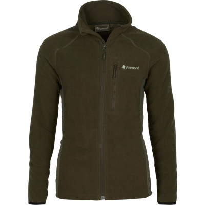 Pinewood Women's Air Vent Fleece Jacket Dark Mossgreen