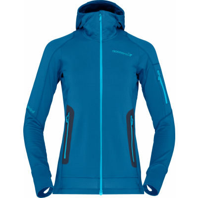 Norrøna Women's Falketind Power Grid Hood Mykonos Blue