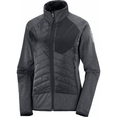Salomon Women's MTN Primaloft Hybrid Mid Layer Deep Black