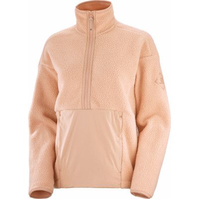 Salomon Women's Snowshelter Teddy Half Zip Sirocco/Heather