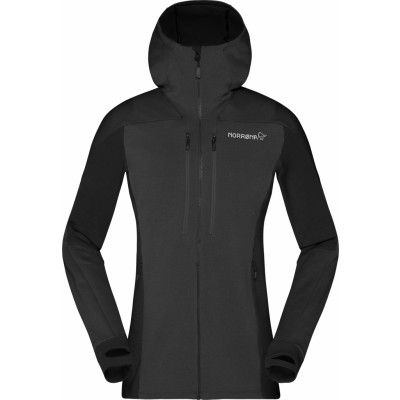 Norrøna Women's Trollveggen Powerstretch Pro Zip Hood Caviar