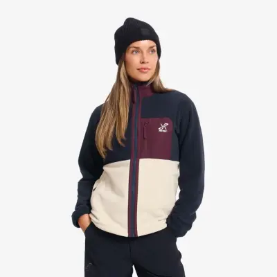 Woodland Fleece Jacket Dam Deep Navy/Peyote, Storlek:4XL