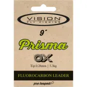 Vision Prisma Fluorocarbon Leader 9´ taperad tafs 1X