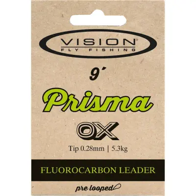 Vision Prisma Fluorocarbon Leader 9´ taperad tafs 1X