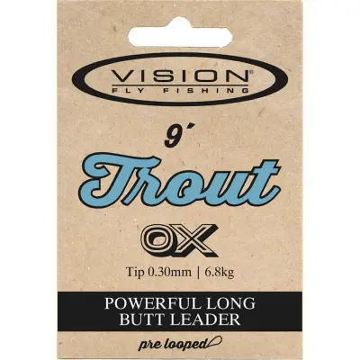 Vision Trout Leader 9´ taperad tafs 2X