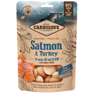 Carnilove Freeze-Dried Raw Snacks Salmon&Turkey 60 g