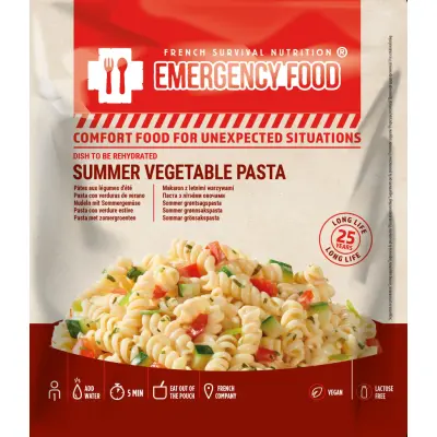 Emergency Food Pasta With Summer Vegetables 1-port Onecolour