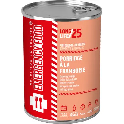 Emergency Food Raspberry Porridge 5-Port Onecolour