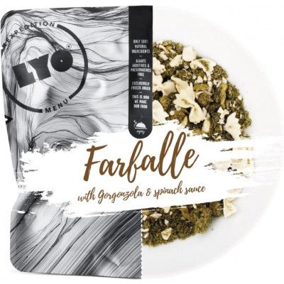 Lyofood Farfalle With Gorgonzola And Spinach Sauce Small Pack 370g NoColour