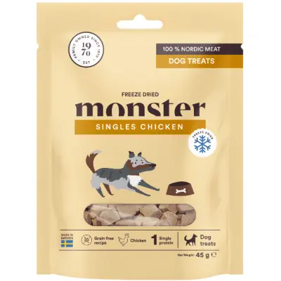 Monster Dog Treats Freeze Dried Chicken 45 g