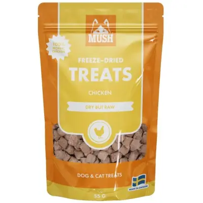 MUSH Treats Frystorkat Kyckling 55 g