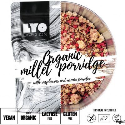 Lyofood Organic Millet Porridge With Raspberries Onecolour