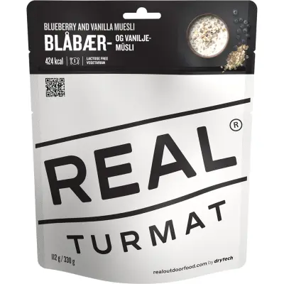 REAL Turmat Blåbär- Och Vanilj Müsli (Laktosfri)