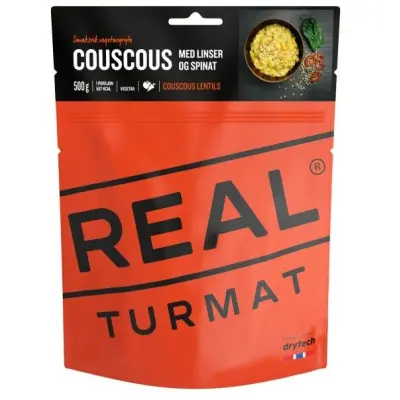 REAL Turmat Couscous med linser och spenat (Vegetarisk) 509 kcal