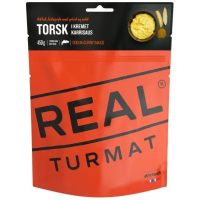 REAL Turmat Torsk i Krämig Currysås 386 kcal