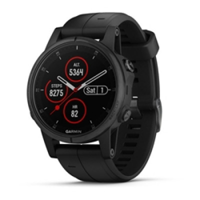 Garmin Fenix 5S Plus Sapphire Black With Black Band