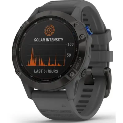 Garmin Fenix 6 Pro Solar Black with Slate Gray