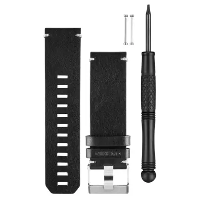 Garmin Leather 24mm Svart