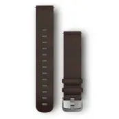 Garmin Quick Release 20 Leather Silver Brun