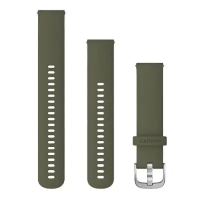 Garmin Quick Release 20 Silikon Silver Gønn