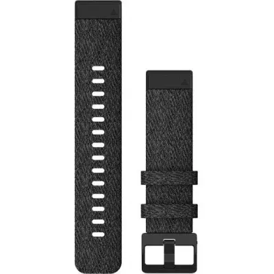 Garmin QuickFit 20 mm Armband Hthr Black Nylon with Black
