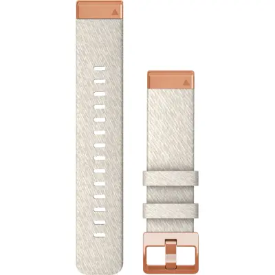 Garmin QuickFit 20 mm Cream Heathered Nylon Band Rosé