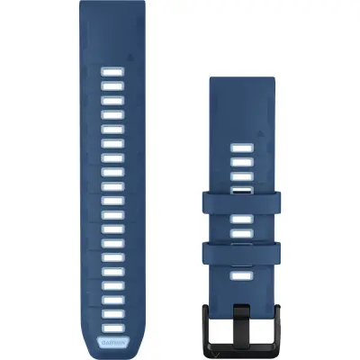 Garmin Quickfit 22 Watch Band Tidal Blue/Ice Blue Silicone