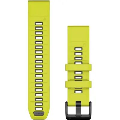 Garmin Quickfit Watch Bands Amp Yellow/graphite Silicone