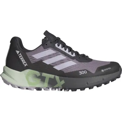 Adidas Women's Terrex Agravic Flow 2.0 GORE-TEX Trail Running Shoes Preloved Fig/Silver Dawn/Semi Green Spark