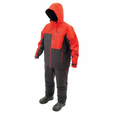 Daiwa Gore-Tex Hiloft värmeoverall, röd/grå
