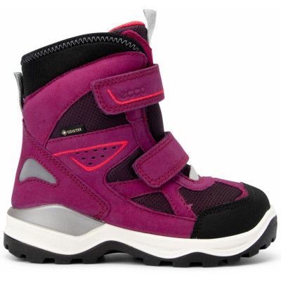 Ecco Snow Mountain Boots, Black/Red Plum, 26,  Ecco