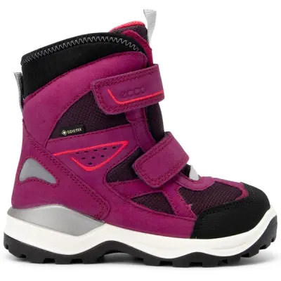 Ecco Snow Mountain Mid 2s Gtx, Black/Red Plum, 31,  Snowboots