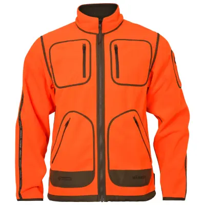 Härkila Kamko Blaze Rev. Fleecetröja Orange Blaze/Willow Green