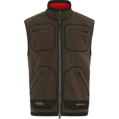 Härkila Kamko Fleece Vest Brown/Red
