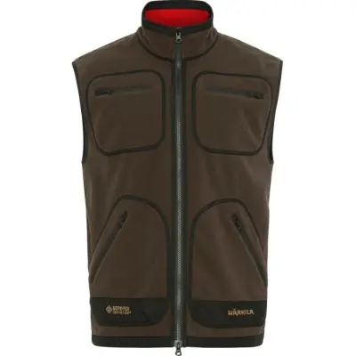Härkila Kamko Fleece Vest Brown/Red