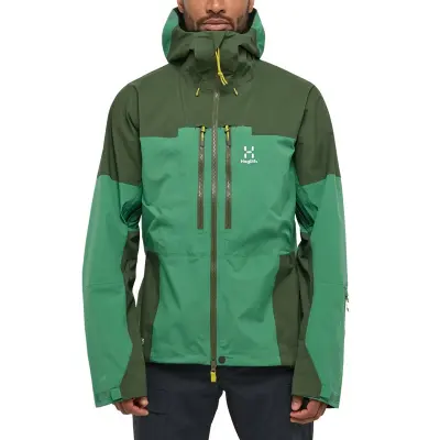 Haglöfs Spitz GTX Pro Jacket Men Seaweed Green/Dk Jelly Green