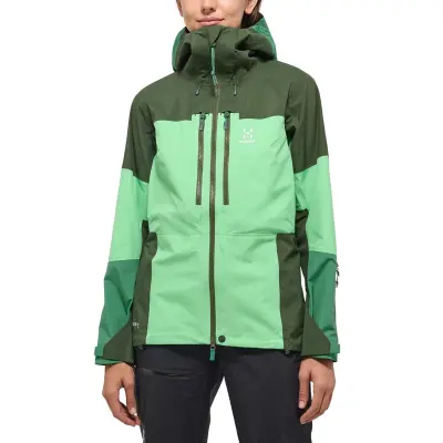 Haglöfs Spitz GTX PRO Jacket Women Mint Stone/Seaweed Green - XS