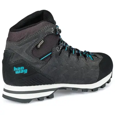 Hanwag Makra Light GTX Shoes Women Asphalt/Bluegreen 37,5