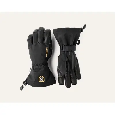 Hestra Army Leather Gore-Tex - 5 Finger Black/Black - 6