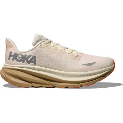 Hoka Women's Clifton 9 GORE-TEX Eggshell / Khaki