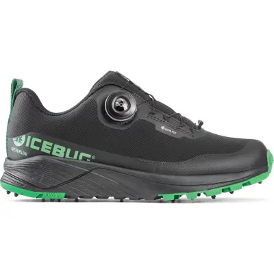 Icebug Men's Newrun Bugrip Gore-Tex Black/Grass