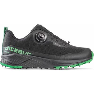 Icebug Women's Newrun Bugrip Gore-Tex Black/Grass