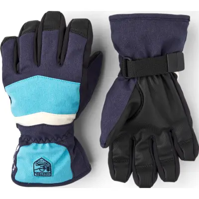 Hestra Juniors' Gore-Tex Atlas 5 Finger Navy