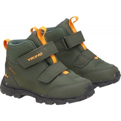 Viking Footwear Kids' Ask Mid F Gore-Tex Hunting Green/Orange