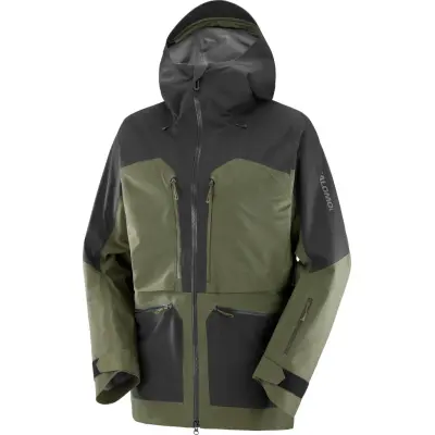 Salomon Men's S/Lab QST GORE-TEX Pro Jacket Olive Night/Deep Black