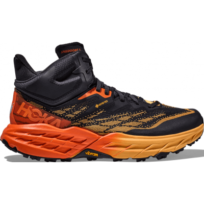 Hoka Men's Speedgoat 5 Mid GORE-TEX Blue Graphite / Amber Yellow